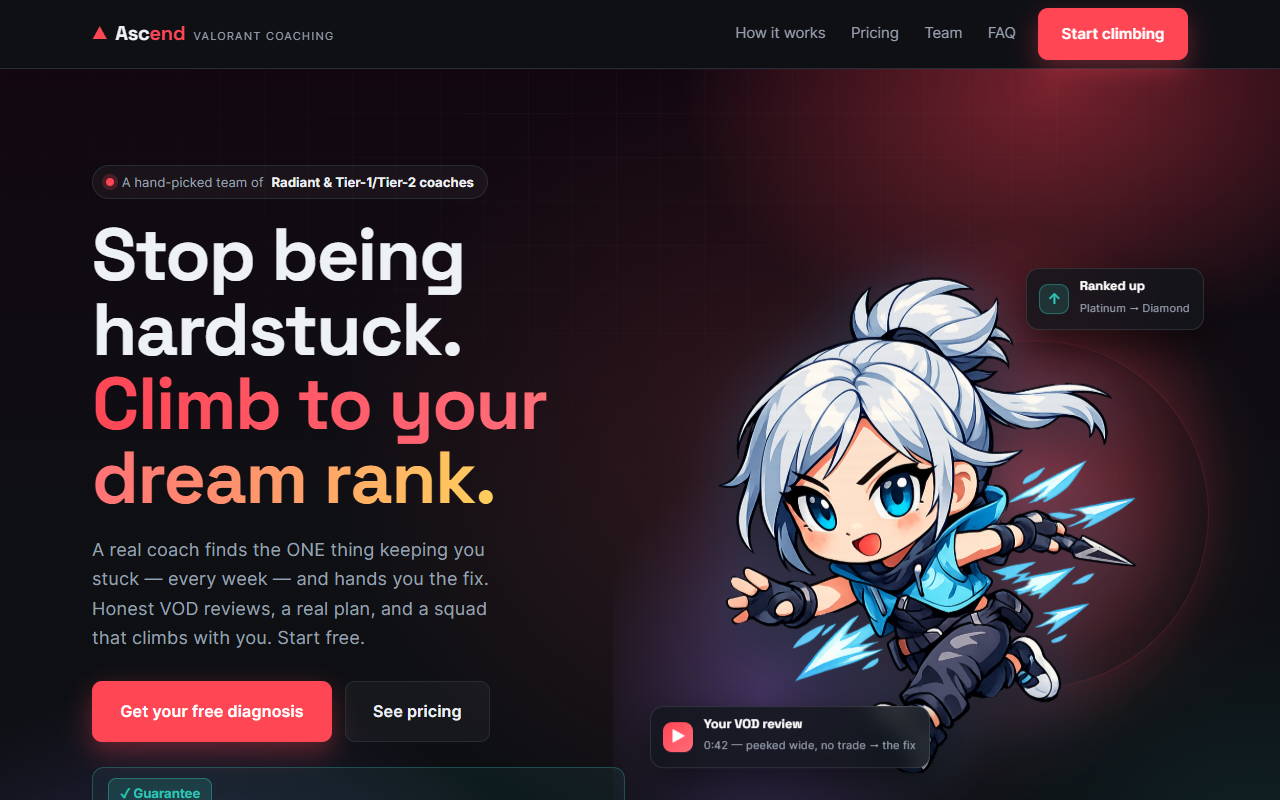 Ascend — live site
