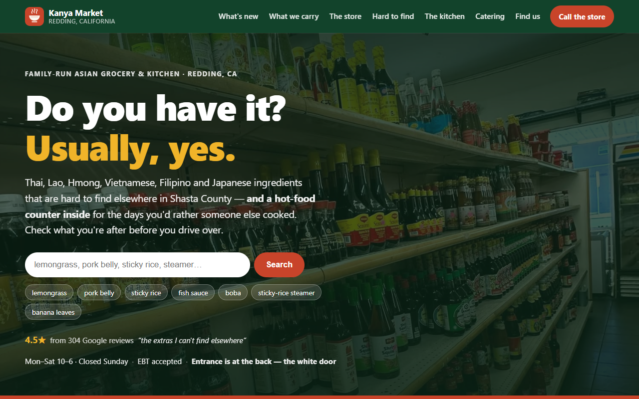 Kanya Market — the site I built